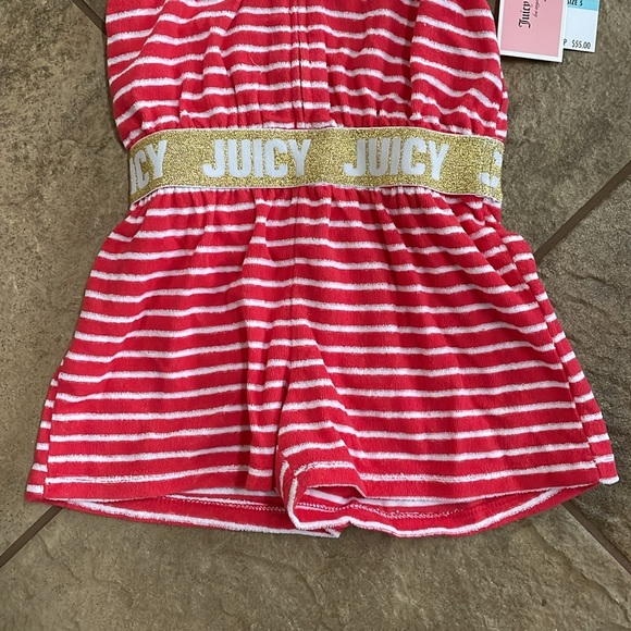 + JUICY COUTURE + Kids’ Stripe Hooded Romper - Picture 5 of 8